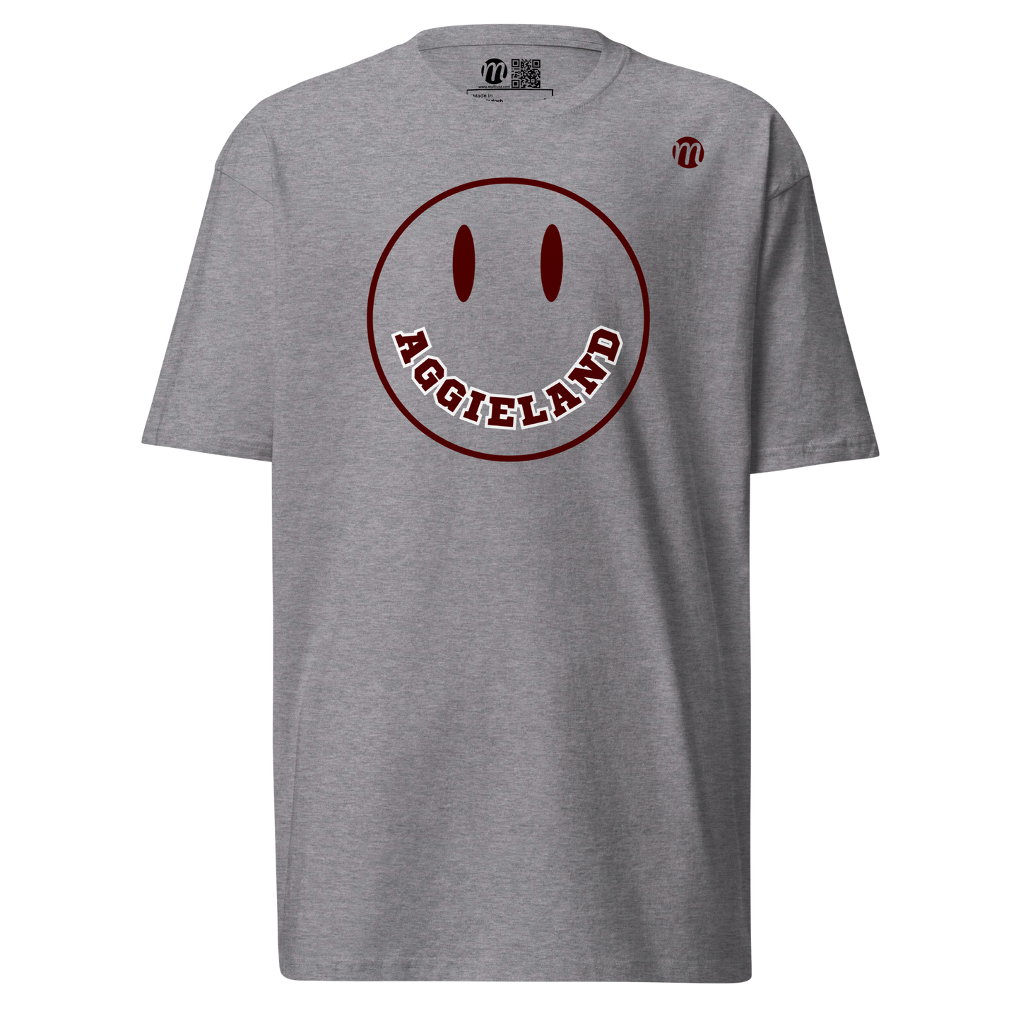 Aggieland Mulli USA Tee Carbon Grey Front