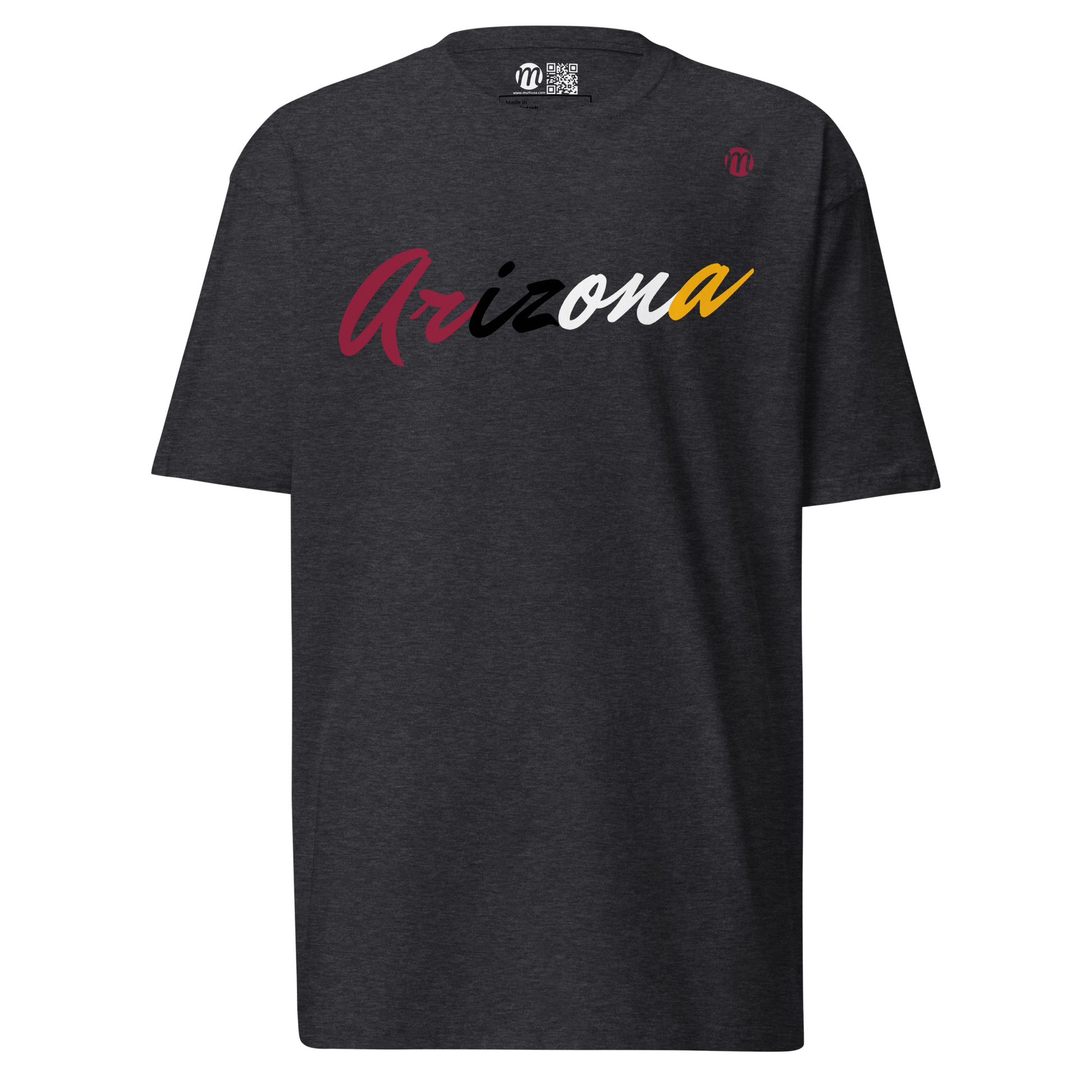 Arizona Mulli USA Tee Charcoal Heather Front