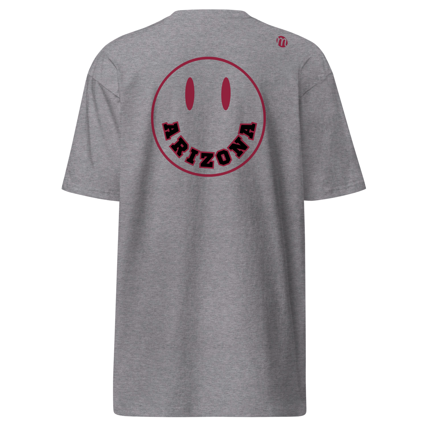 Arizona Smiley Face Mulli USA Tee Carbon Grey Back