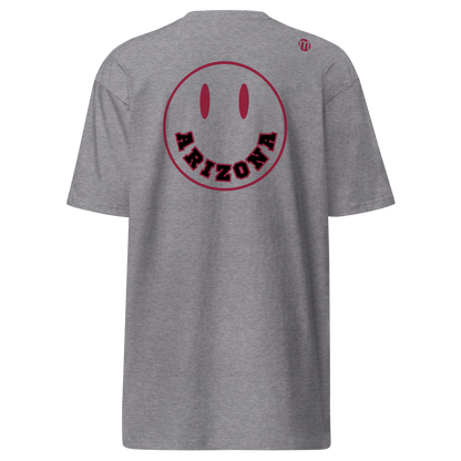 Arizona Smiley Face Mulli USA Tee Carbon Grey Back