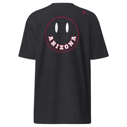 Arizona Smiley Face Mulli USA Tee Charcoal Heather Back