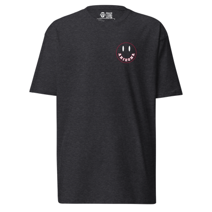 Arizona Smiley Face Mulli USA Tee Charcoal Heather Front