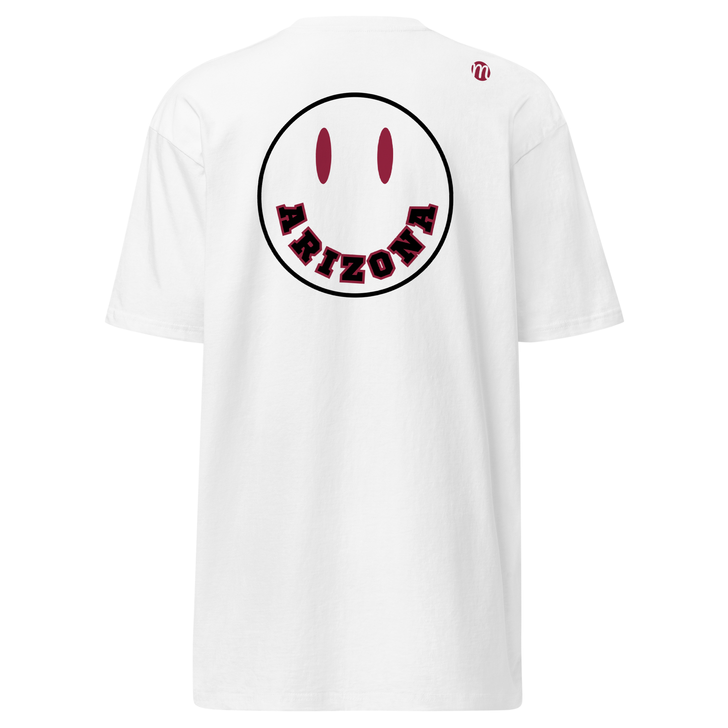 Arizona Smiley Face Mulli USA Tee White Back