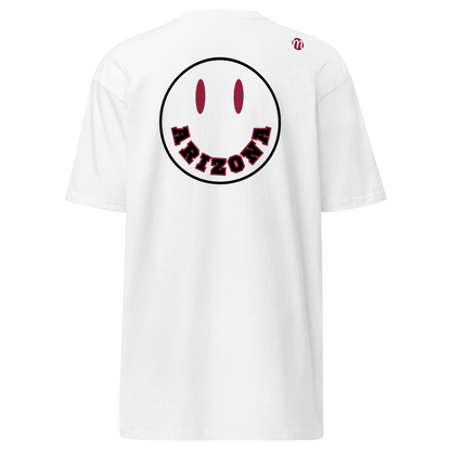 Arizona Smiley Face Mulli USA Tee White Back