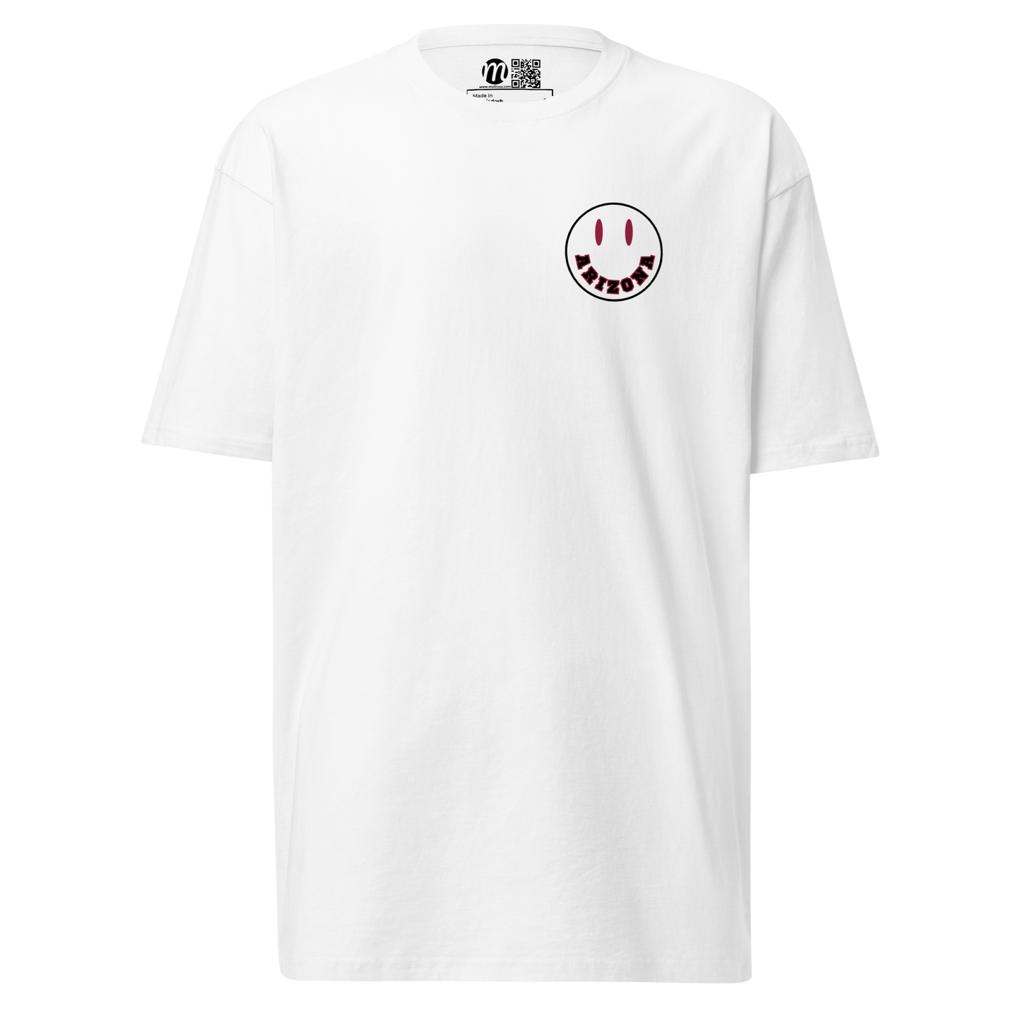 Arizona Smiley Face Mulli USA Tee White Front