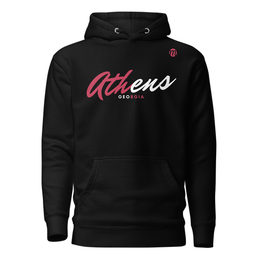 Athens Georgia Mulli USA Hoodie Black Front