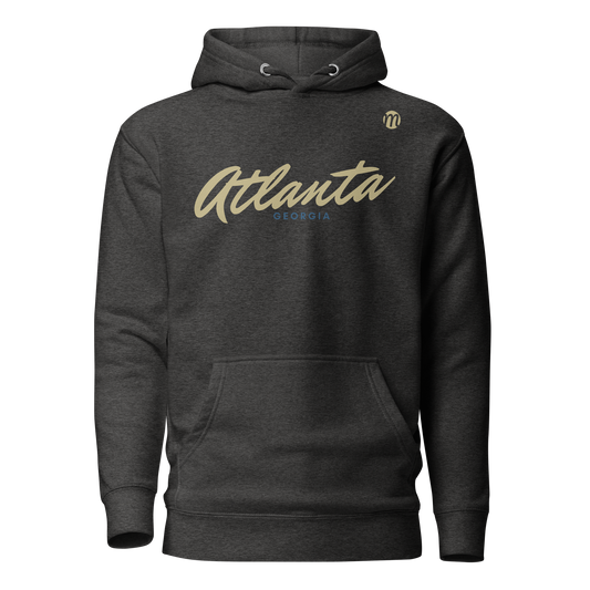 Atlanta Georgia Mulli USA Hoodie Charcoal Heather Front