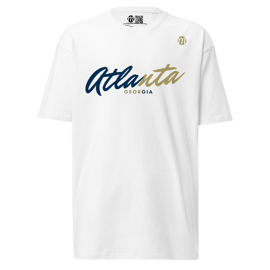 Atlanta Georgia Mulli USA Tee White Front