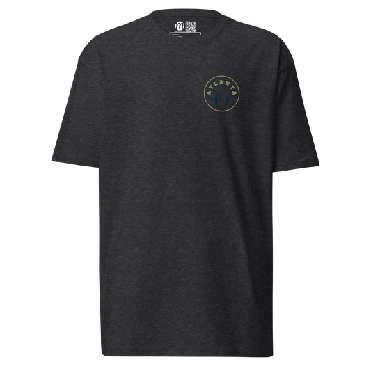 Atlanta Smiley Face Flipped Mulli USA Tee Charcoal Heather Front