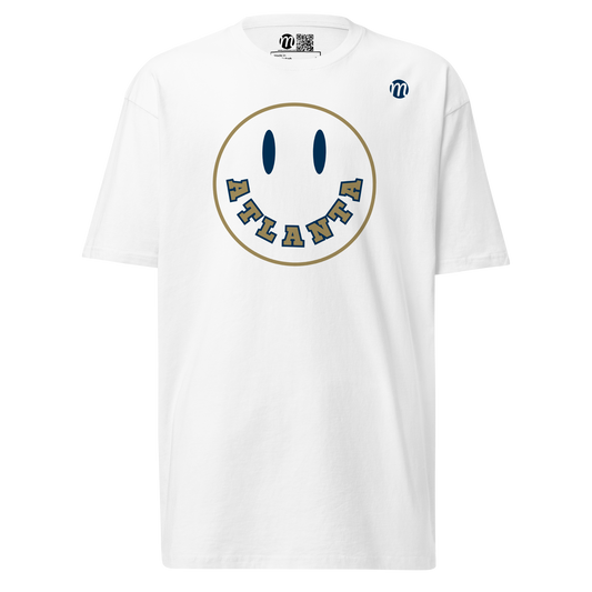 Atlanta Smiley Face Mulli USA Tee White Front 