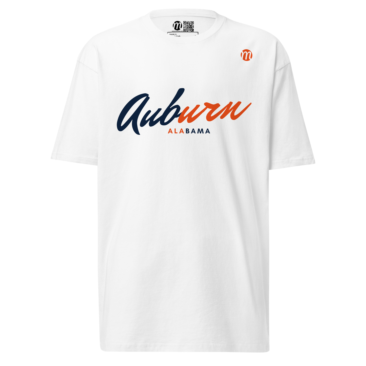 Auburn Alabama Mulli USA Tee White Front