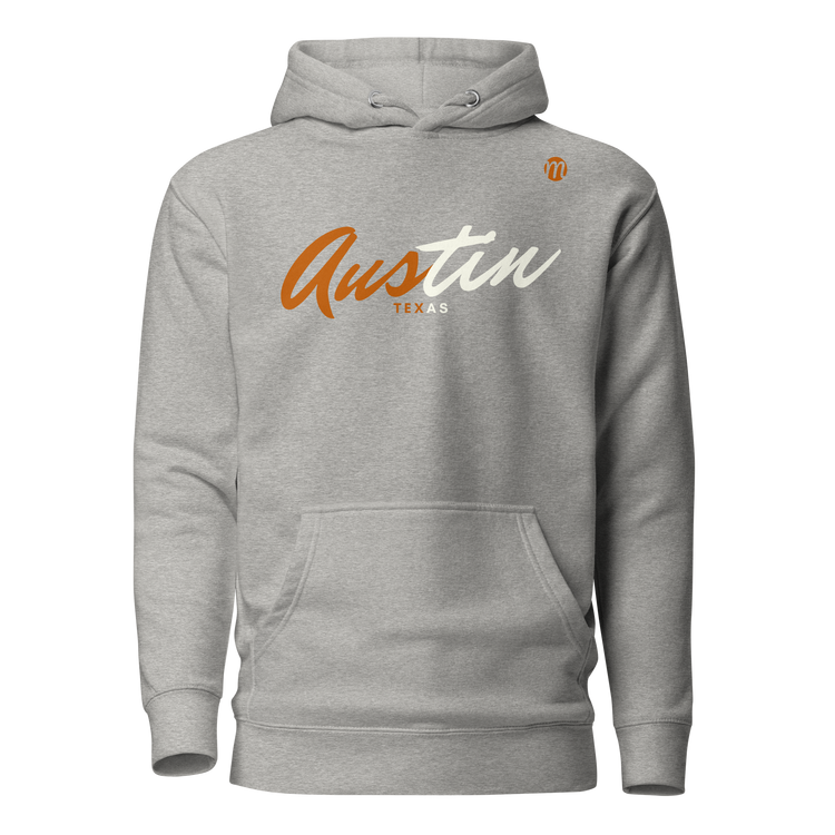 Austin Texas Mulli USA Hoodie Carbn Grey Front