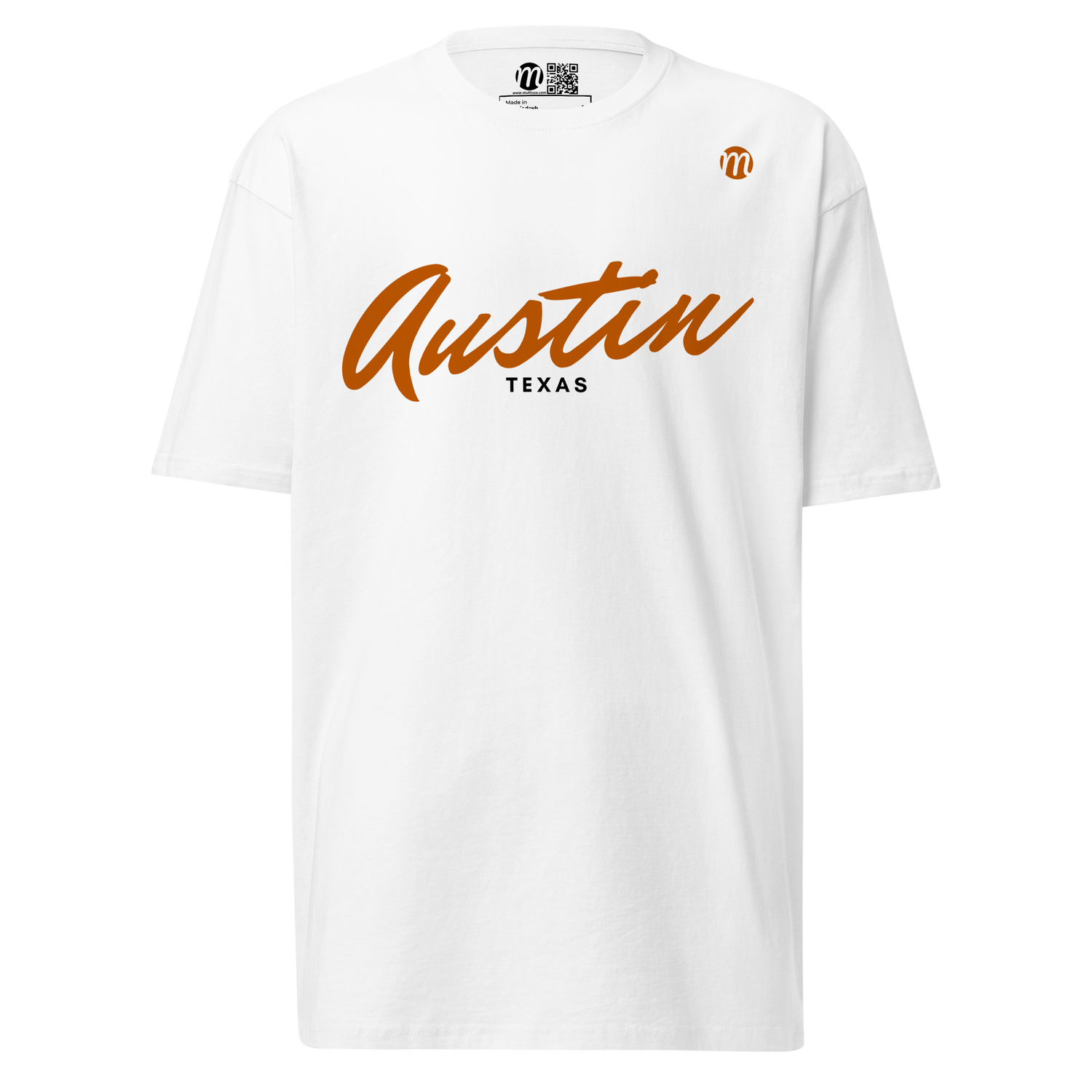 Austin Texas Mulli USA Tee White Front