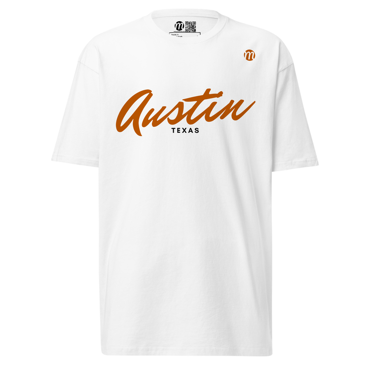 Austin Texas Mulli USA Tee White Front