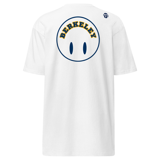 Berkeley Smiley Face Flipped Mulli USA Tee White Back