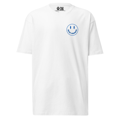 Blue Fridays Smiley Face Mulli USA Tee White Front