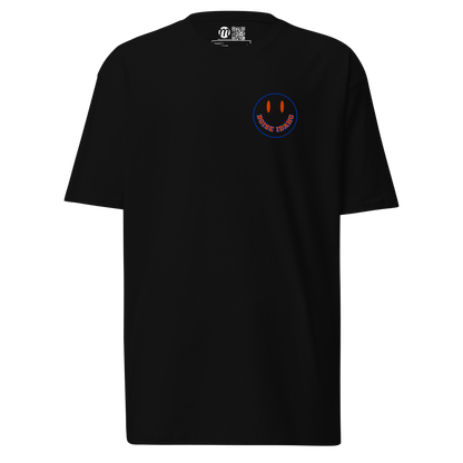 Boise Idaho Smiley Face Mulli USA Tee Black Front