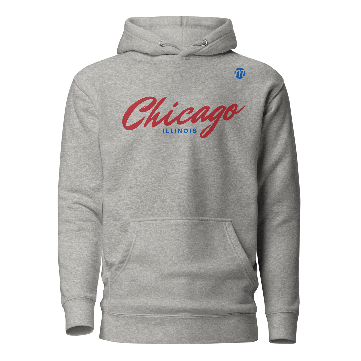 Chicago Illinois Mulli USA Hoodie Carbon Grey Front