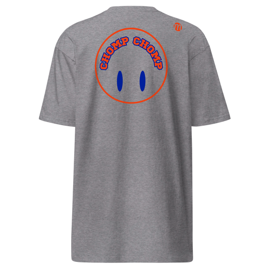 Chomp Chomp Smiley Face Flipped Mulli USA Tee Carbon Grey Back