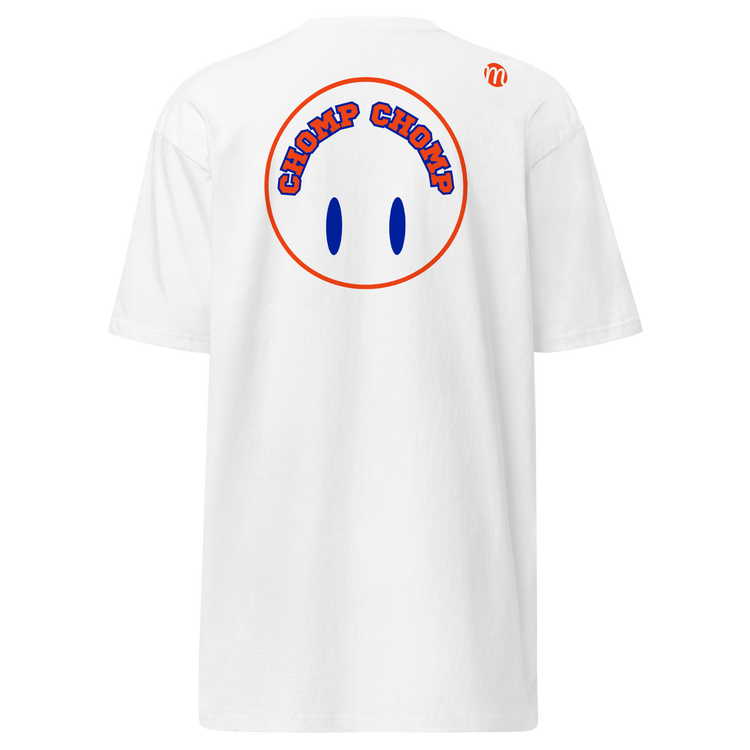 Chomp Chomp Smiley Face Flipped Mulli USA Tee White Back