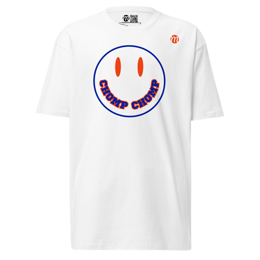 Chomp Chomp Smiley Face Mulli USA Tee White Front