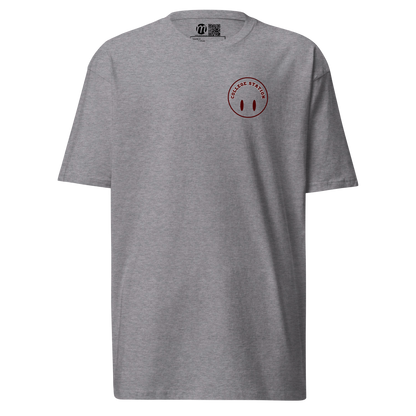 College Station Smiley Face Flipped Mulli USA Tee Carbon Grey Front