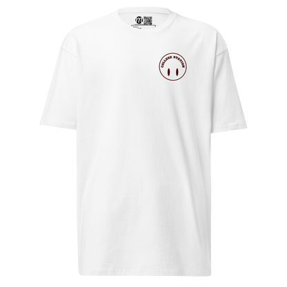 College Station Smiley Face Flipped Mulli USA Tee White Front