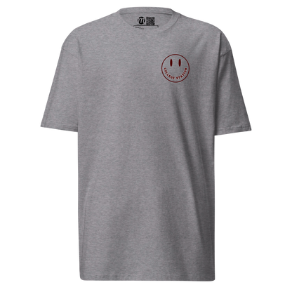 College Station Smiley Face Mulli USA Tee Carbon Grey Front