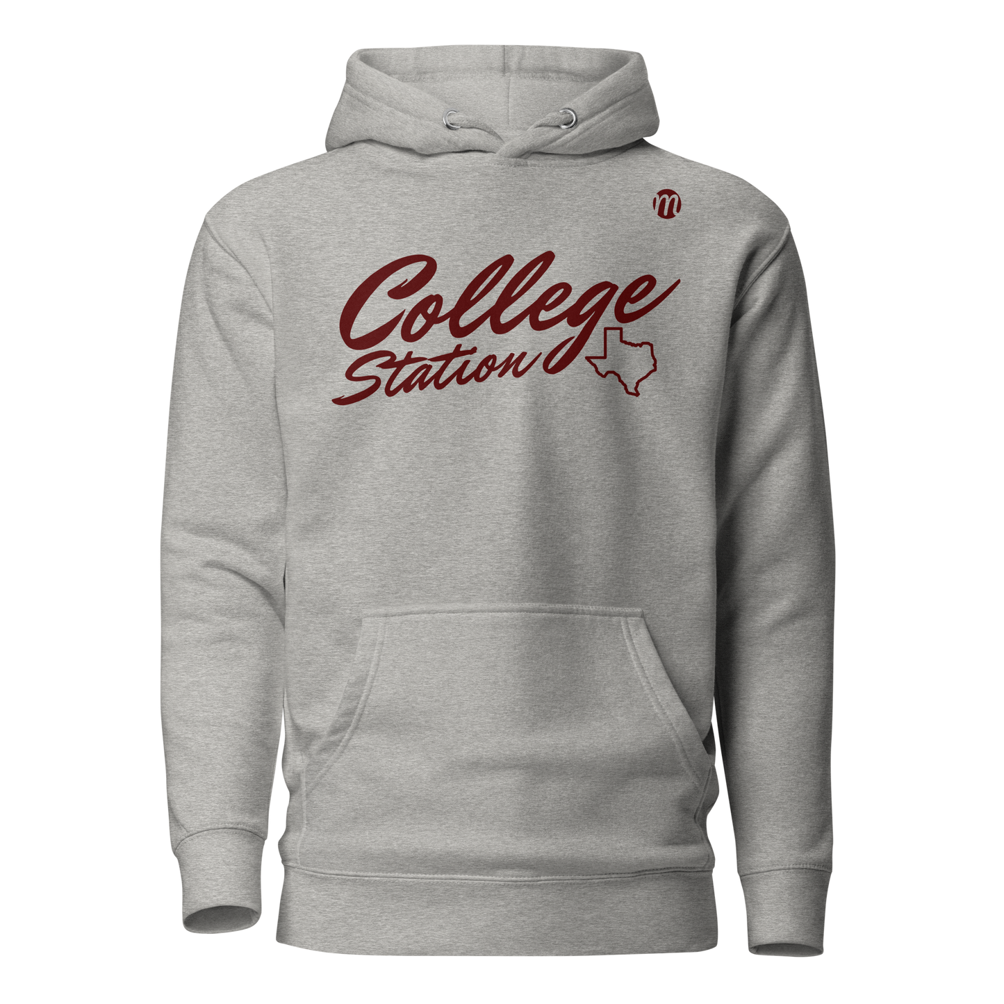 College Station Texas Mulli USA Hoodie Carbon Grey Front