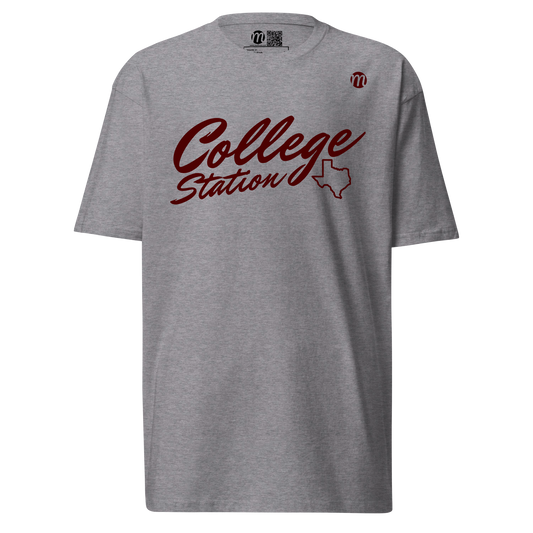 College Station Texas Mulli USA Tee Carbon Grey Front