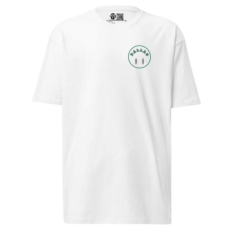 Dallas Smiley Face Flipped Mulli USA Tee White Front