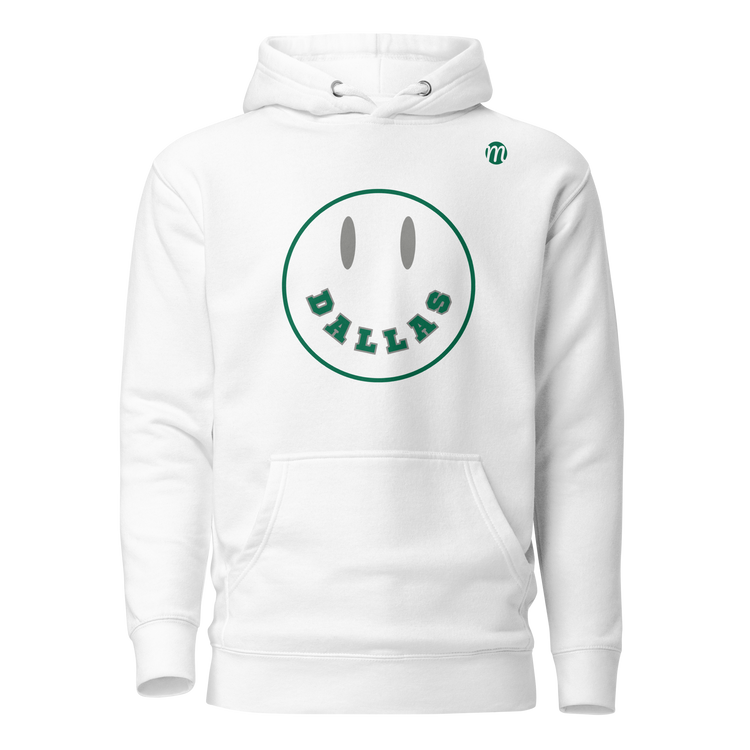 Dallas Smiley Face Mulli USA Hoodie White Front