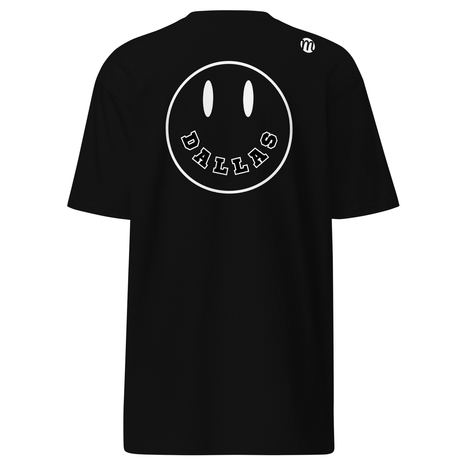 Dallas Smiley Face Mulli USA Tee Black Back