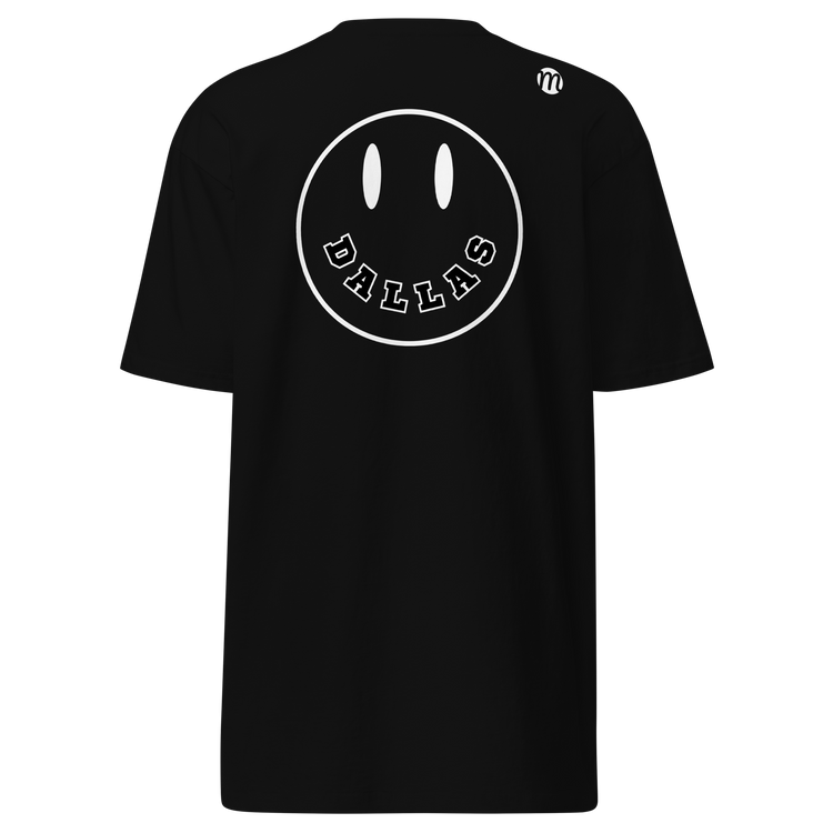 Dallas Smiley Face Mulli USA Tee Black Back