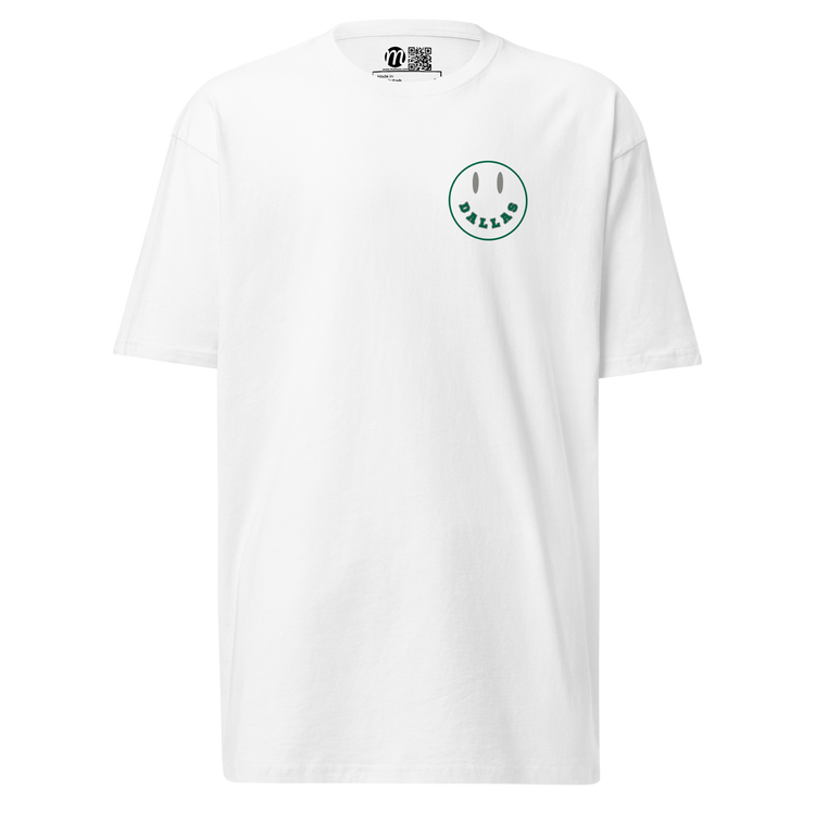 Dallas Smiley Face Mulli USA Tee White Front 