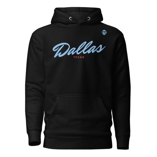 Dallas Texas Mulli USA Hoodie Black Front