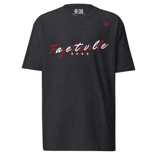 Fayetteville Arkansas Mulli USA Tee Charcoal Heather Front