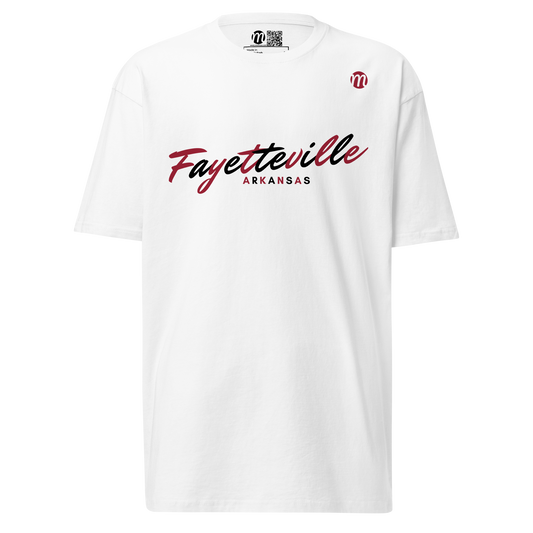 Fayetteville Arkansas Mulli USA Tee White Front