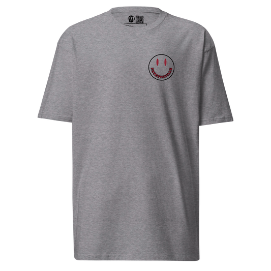 Fayetteville Smiley Face Mulli USA Tee Carbon Grey Front