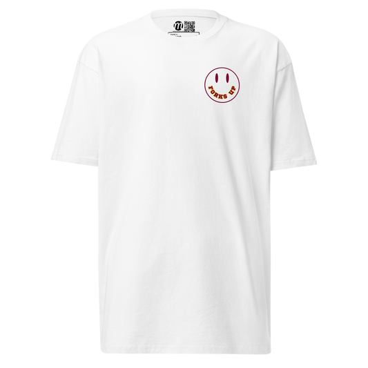 Forks Up Smiley Face Mulli USA Tee White Front