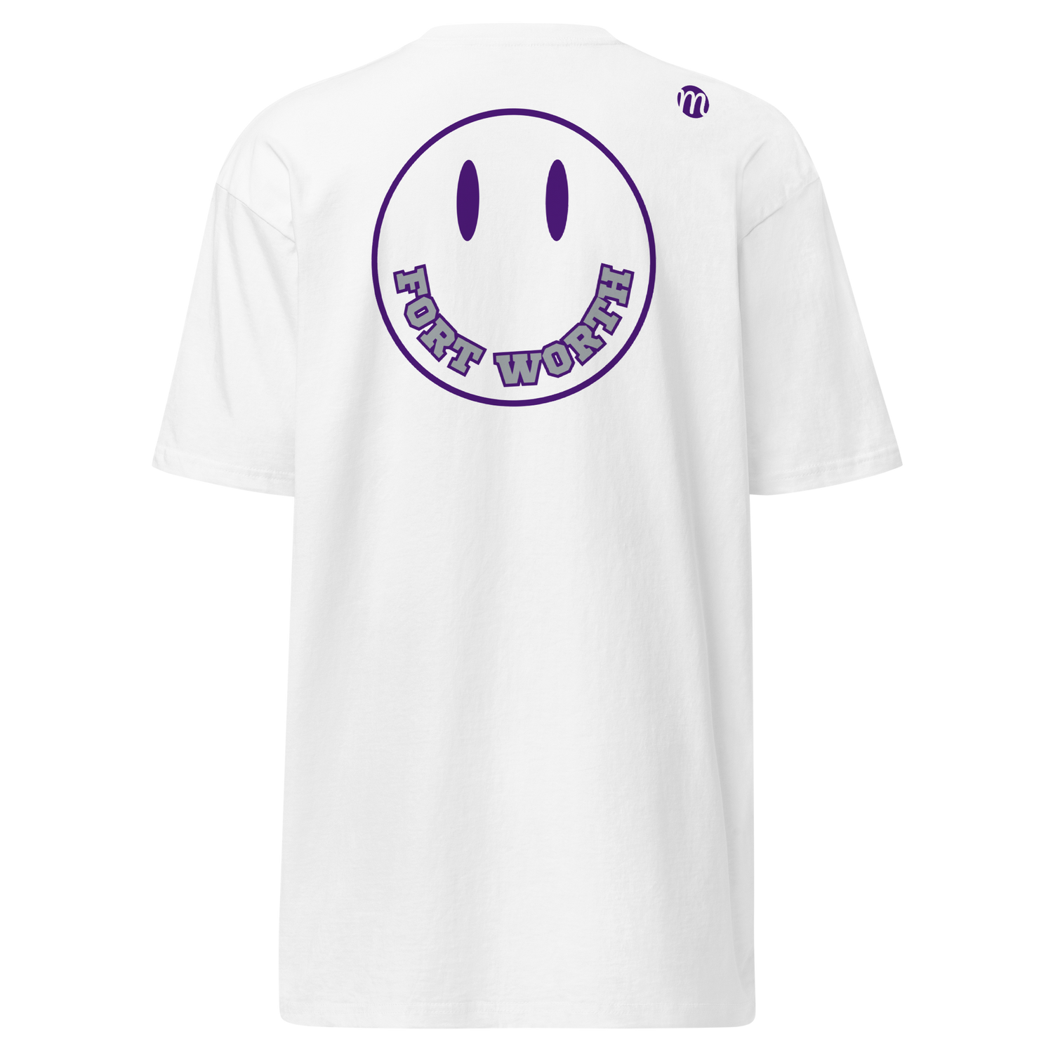 Fort Worth Smiley Face Mulli USA Tee White Back