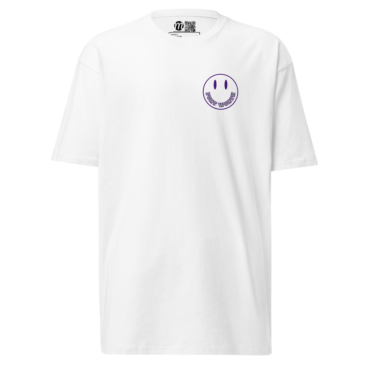 Fort Worth Smiley Face Mulli USA Tee White Front