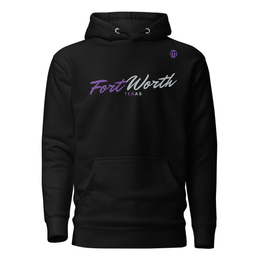 Fort Worth Texas Mulli USA Hoodie Black Front