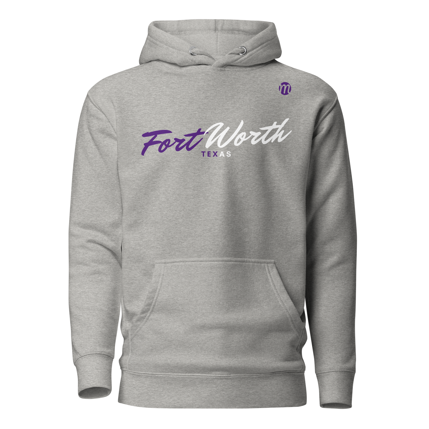 Fort Worth Texas Mulli USA Hoodie Carbon Grey Front