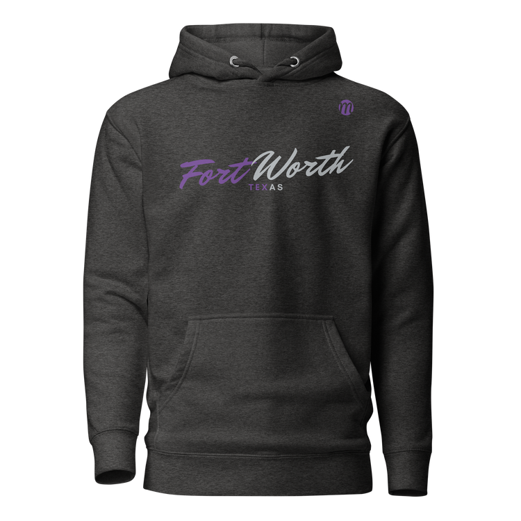 Fort Worth Texas Mulli USA Hoodie Charcoal Heather Front