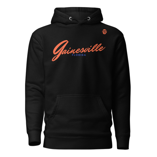 Gainesville Florida Mulli USA Hoodie Black Front