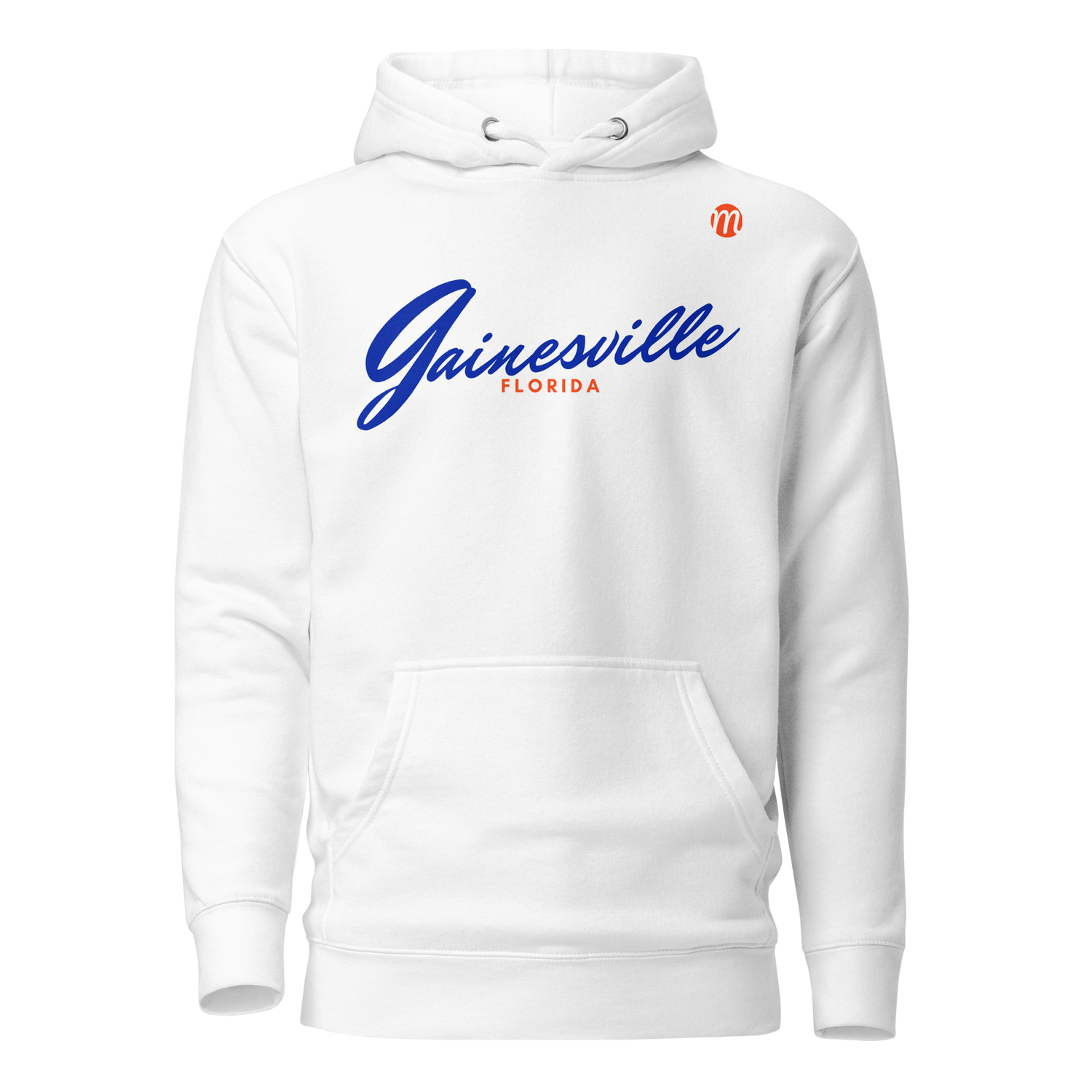 Gainesville Florida Mulli USA Hoodie White Front