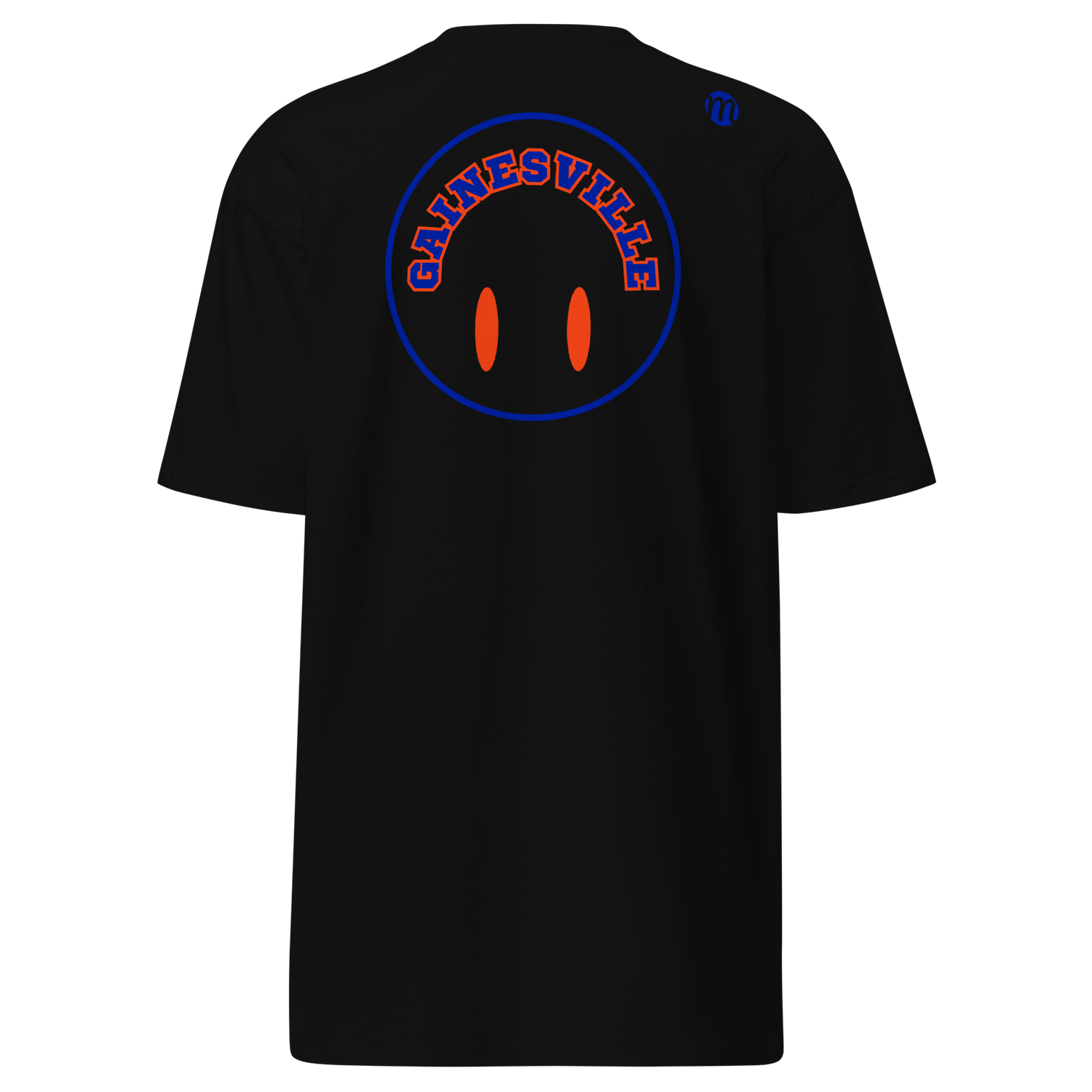 Gainesville Smiley Face Flipped Mulli USA Tee Black Back