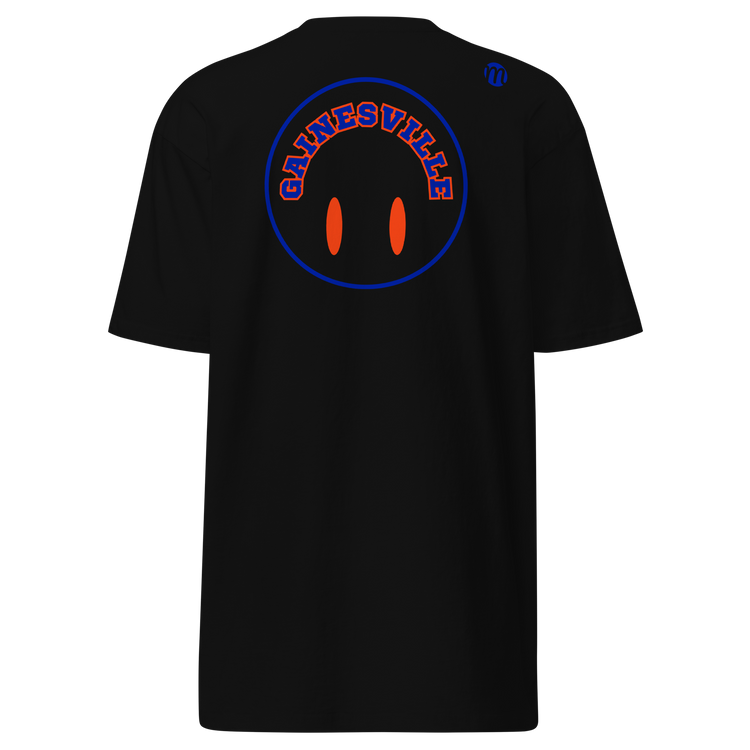 Gainesville Smiley Face Flipped Mulli USA Tee Black Back