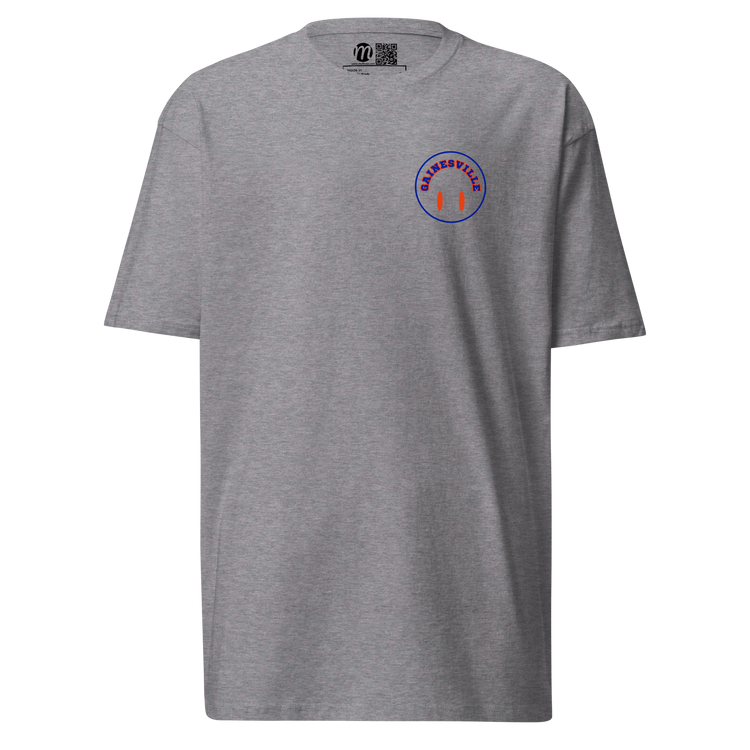 Gainesville Smiley Face Flipped Mulli USA Tee Carbon Grey Front